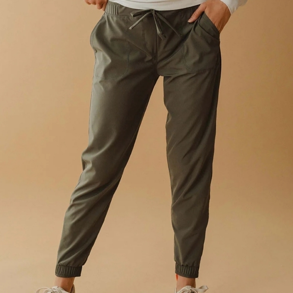 Albion Olive Green Jogger Pants